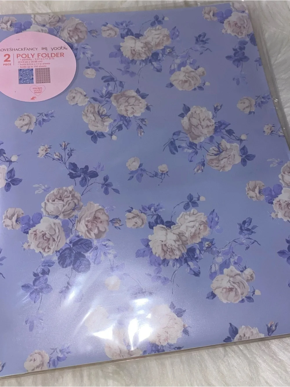 LoveShackFancy x Target - Yoobi 2pk Poly Prong Folders New